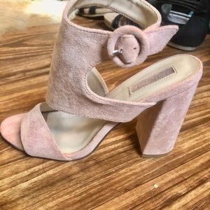 Forever 21 faux suede heels